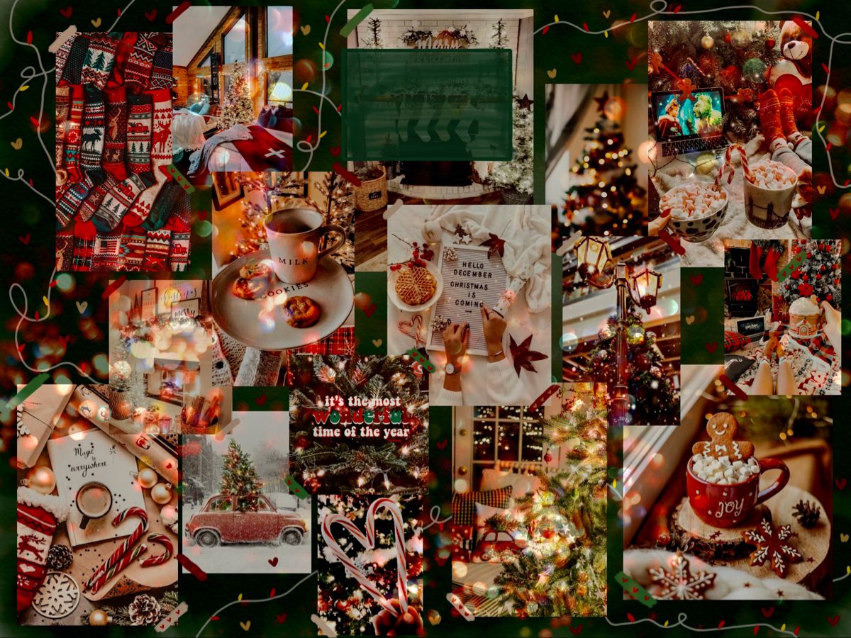 aesthetic christmas collage wallpaper 0058