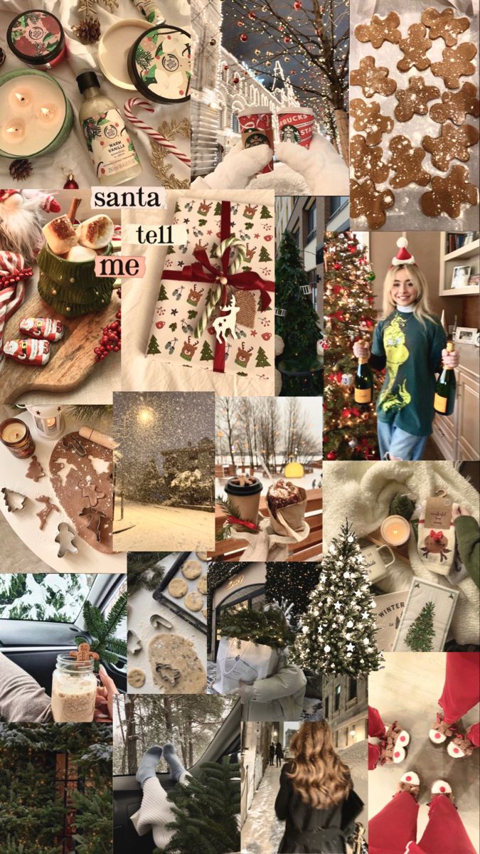 aesthetic christmas collage wallpaper 0076