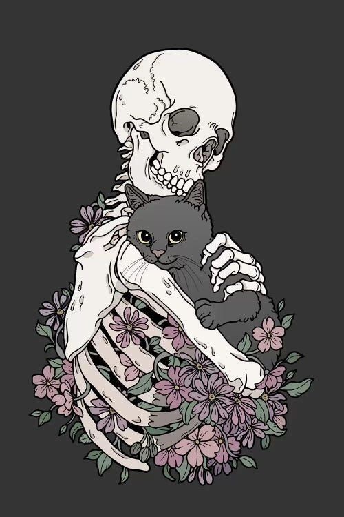 aesthetic halloween wallpaper skeleton 0041