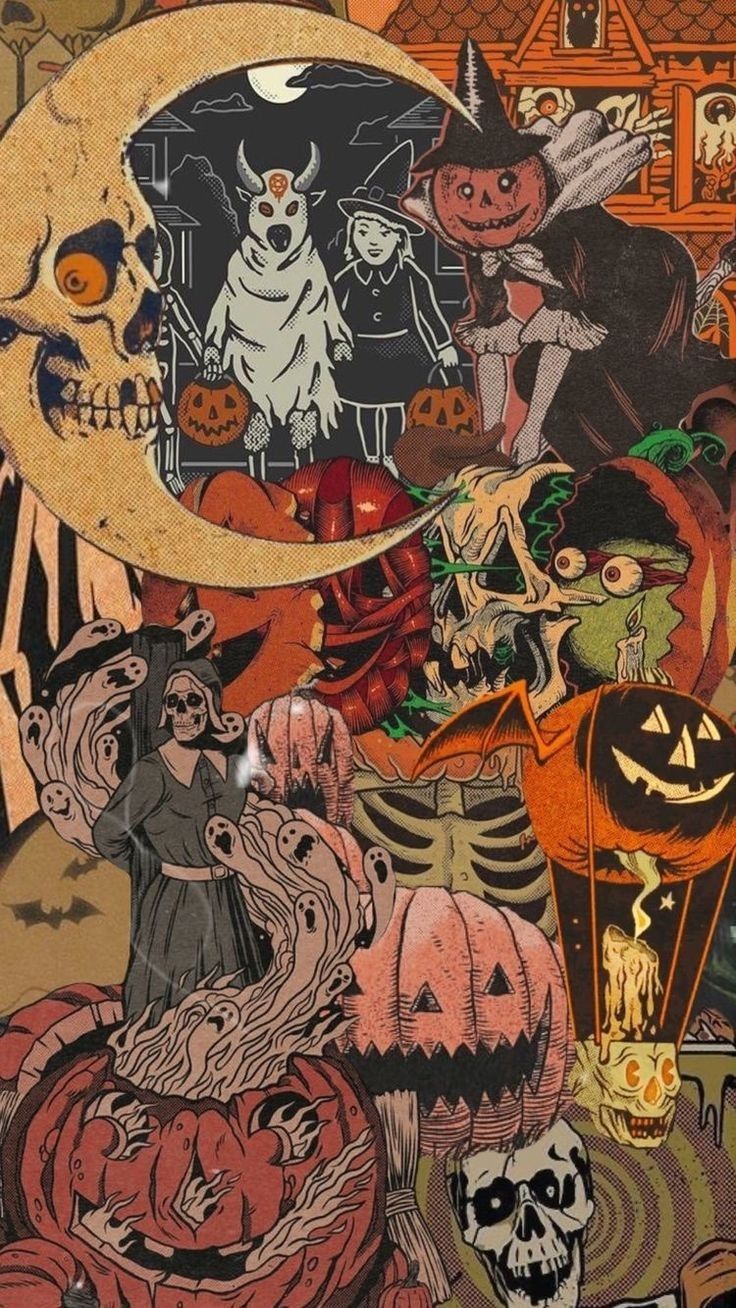 aesthetic halloween wallpaper skeleton 0066