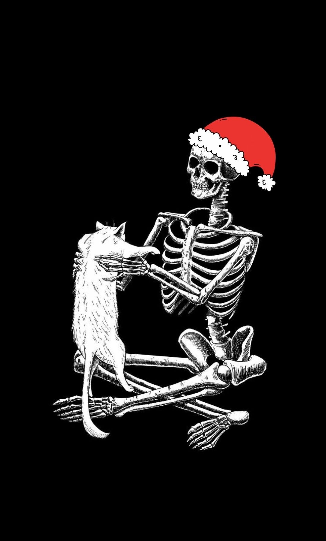 aesthetic halloween wallpaper skeleton 0083