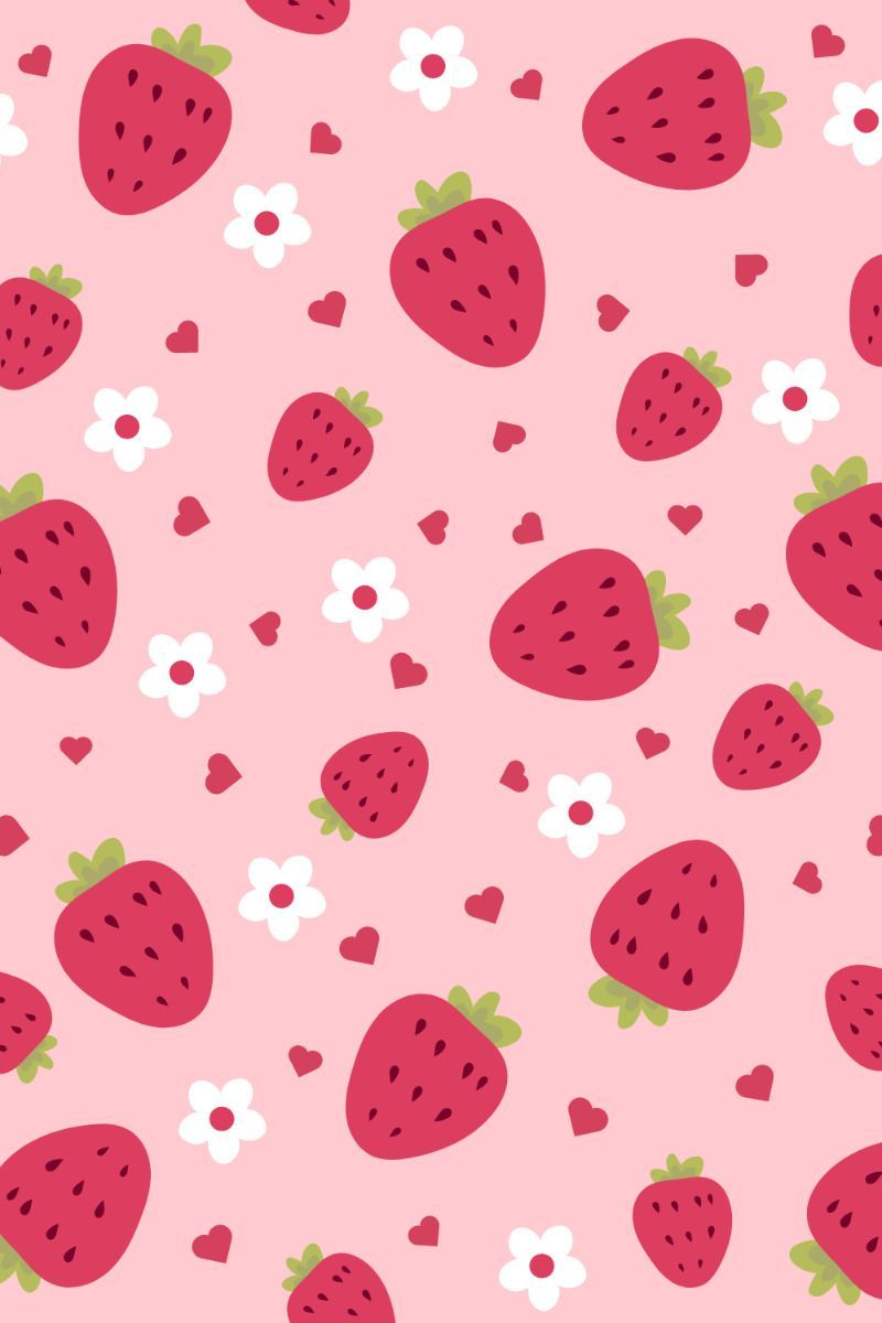 aesthetic strawberry wallpaper 0099