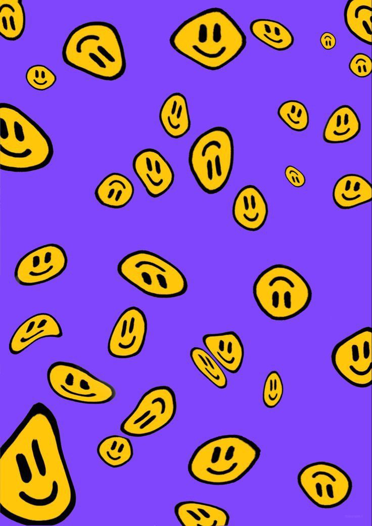 aesthetic trippy smiley face wallpaper 0021