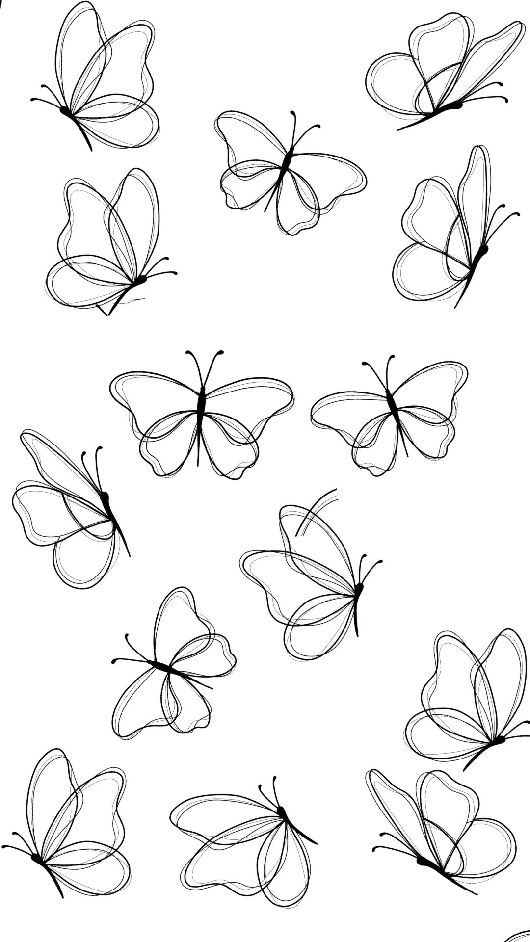 butterfly wallpaper aesthetic color palettes.