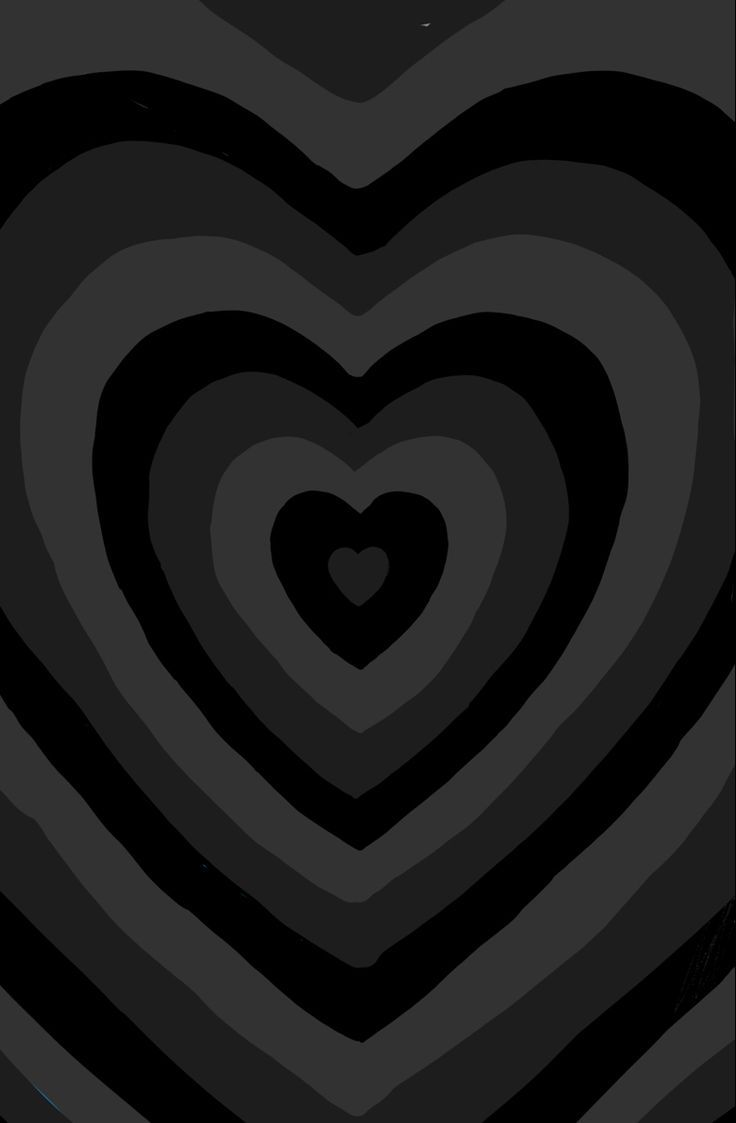 chic aesthetic black and white heart wallpaper