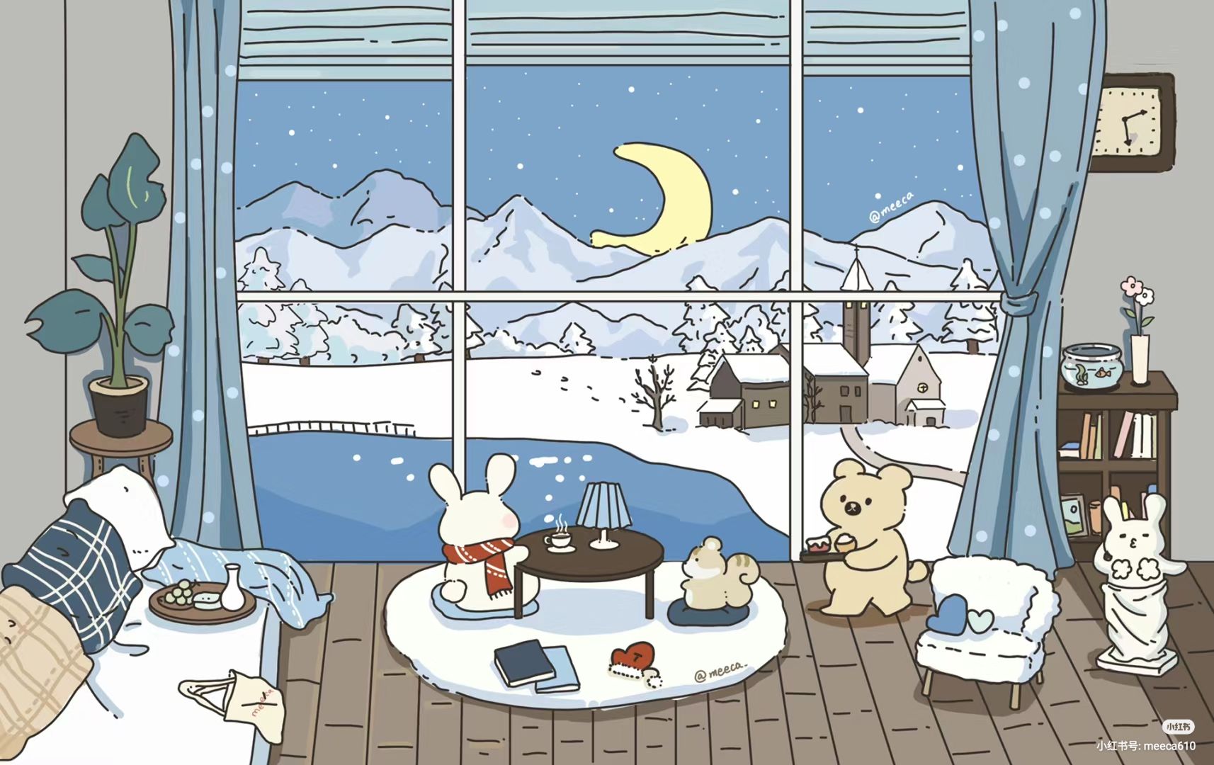 cozy winter aesthetic wallpaper laptop 0042