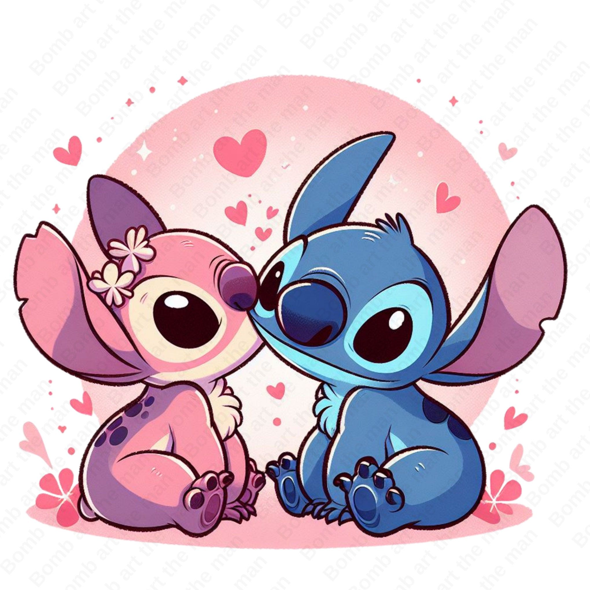 cute stitch and angel 0063