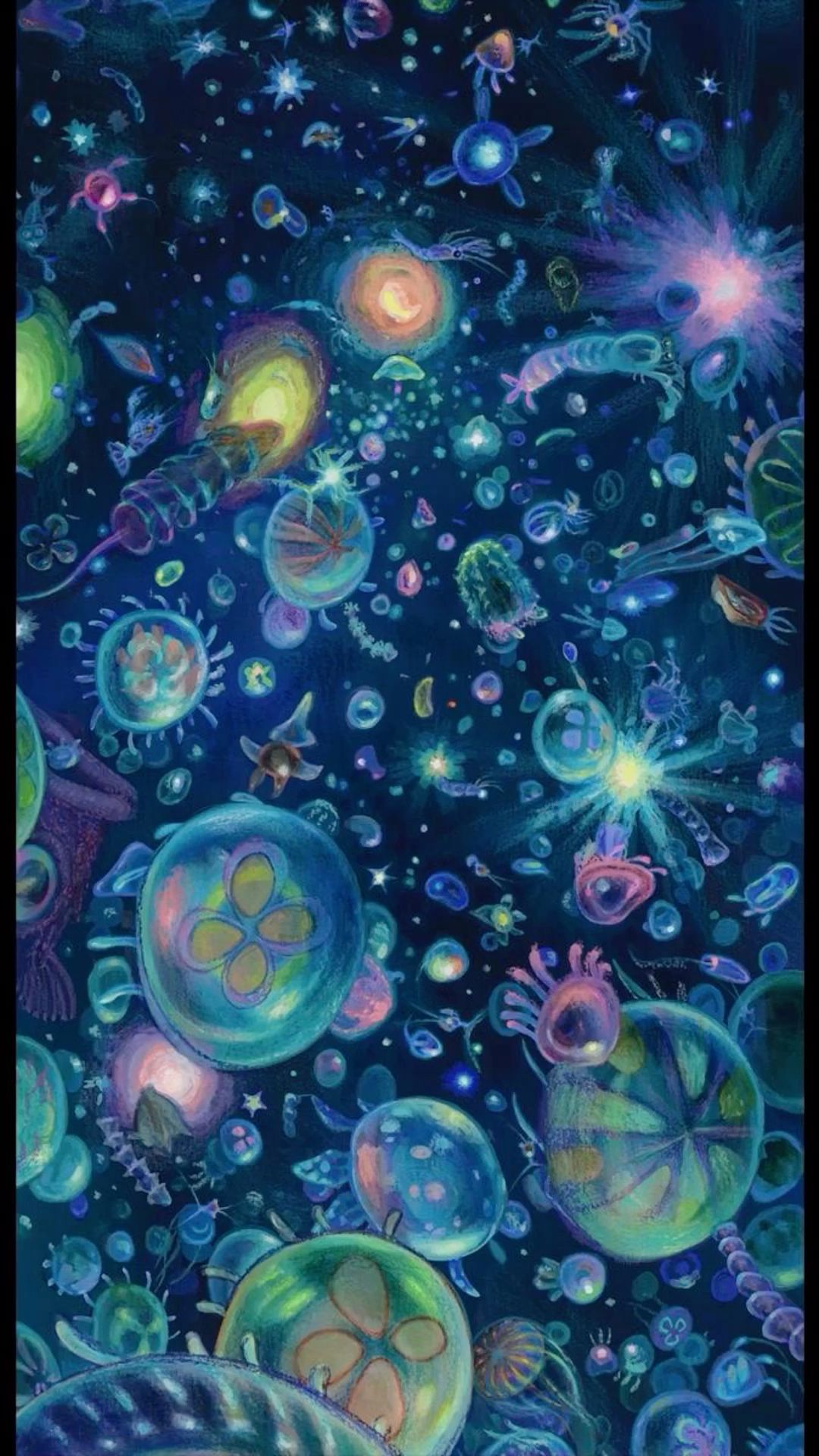 eye-catching trippy dark aesthetic wallpaper for phones