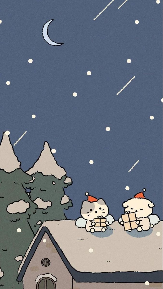 festive winter aesthetic wallpaper