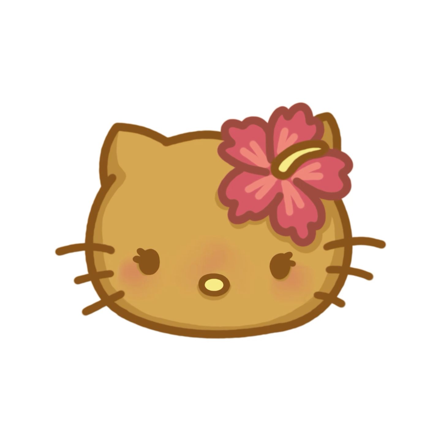 hibiscus flower coconut girl aesthetic wallpaper ideas