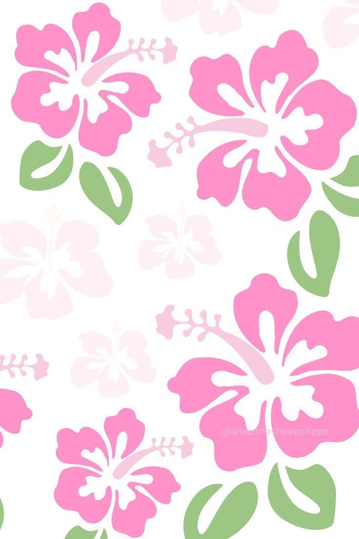 hibiscus flower coconut girl aesthetic wallpaper 0063