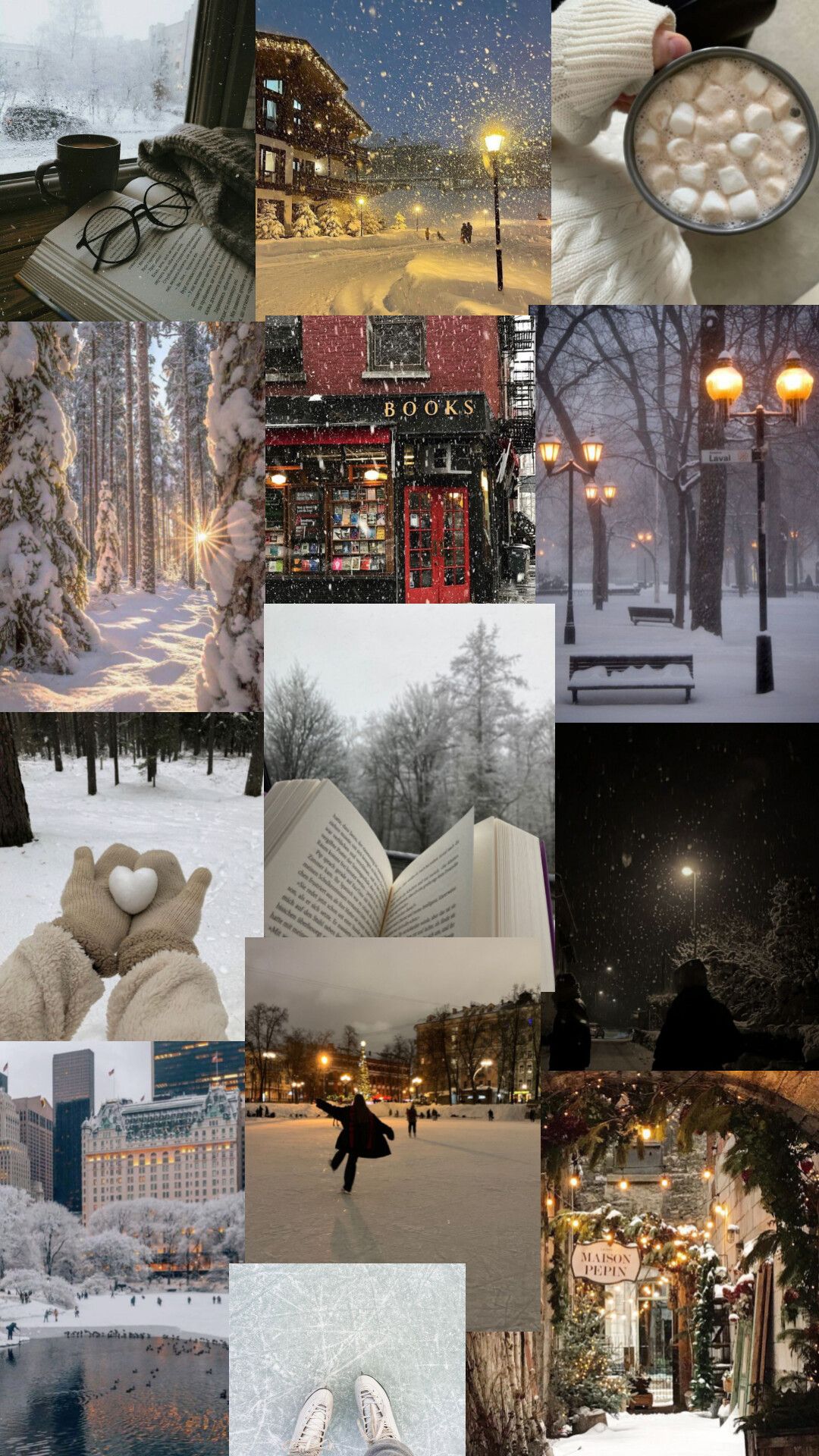 nature-inspired winter aesthetic wallpaper