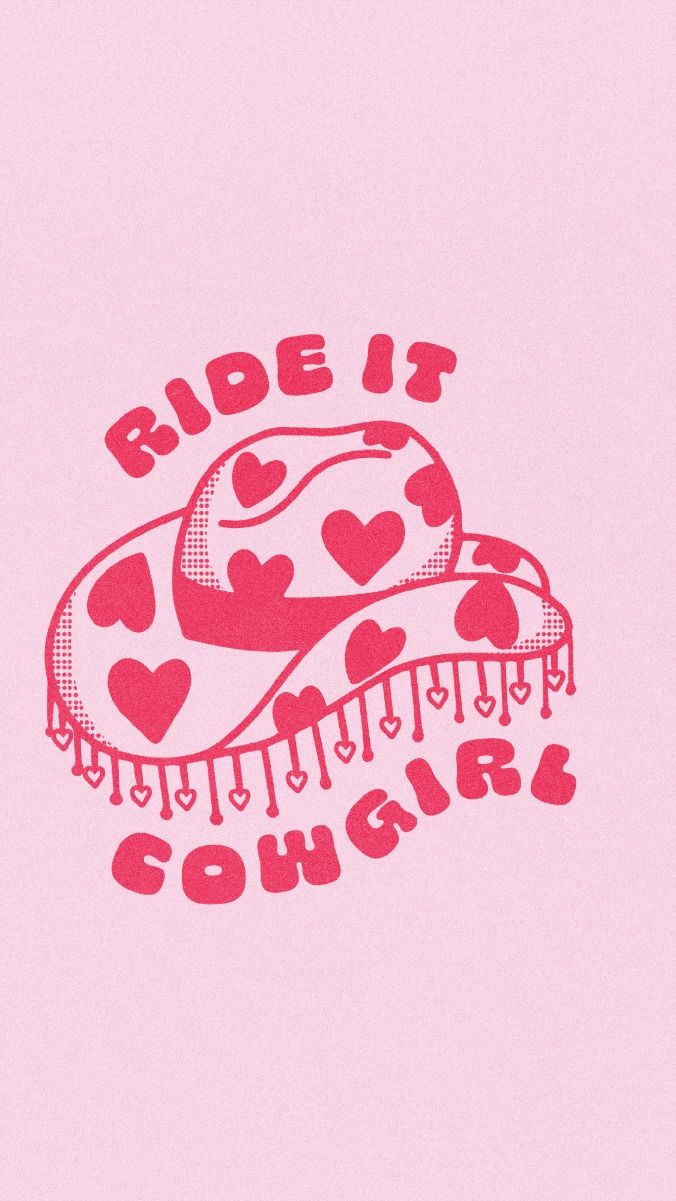 preppy pink cowgirl aesthetic wallpaper 0022
