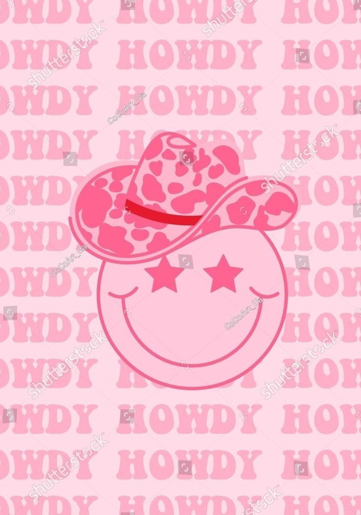 preppy pink cowgirl aesthetic wallpaper 0023