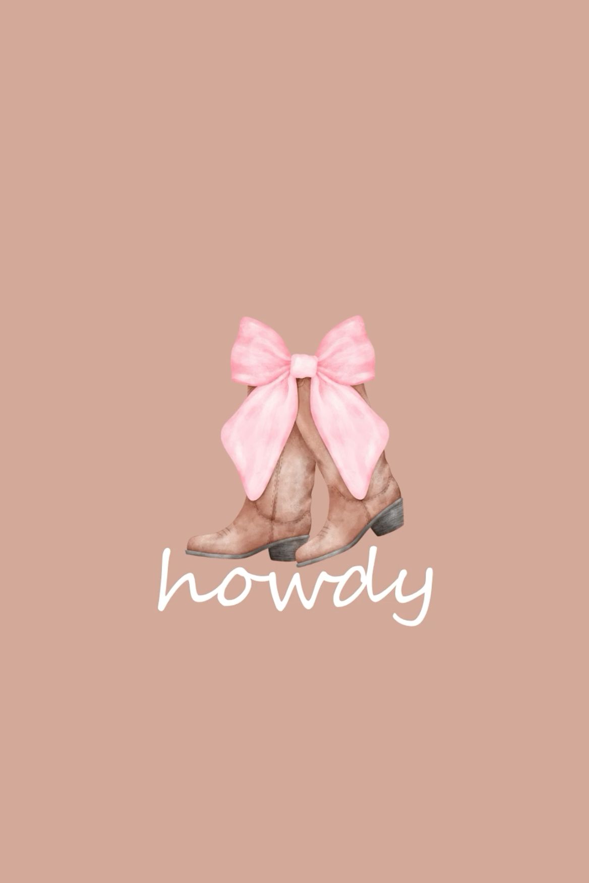 preppy pink cowgirl aesthetic wallpaper 0034