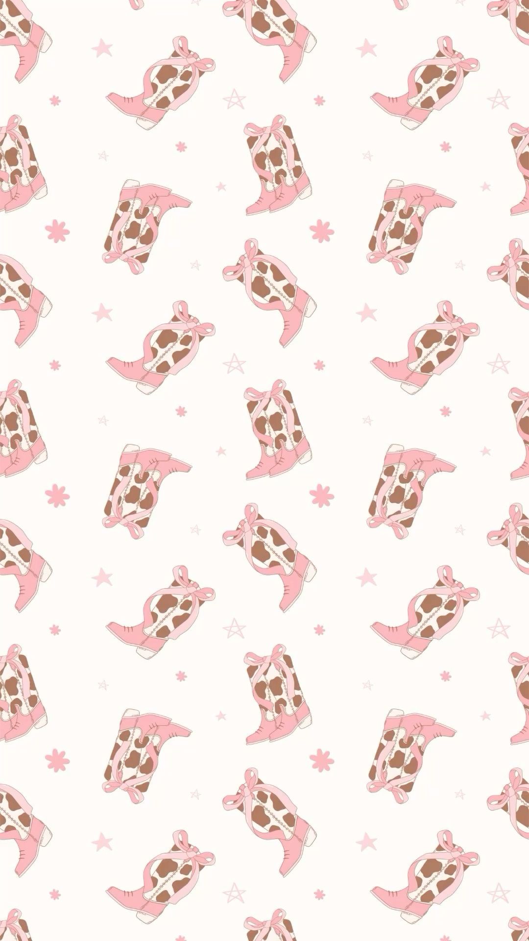 preppy pink cowgirl aesthetic wallpaper 0045