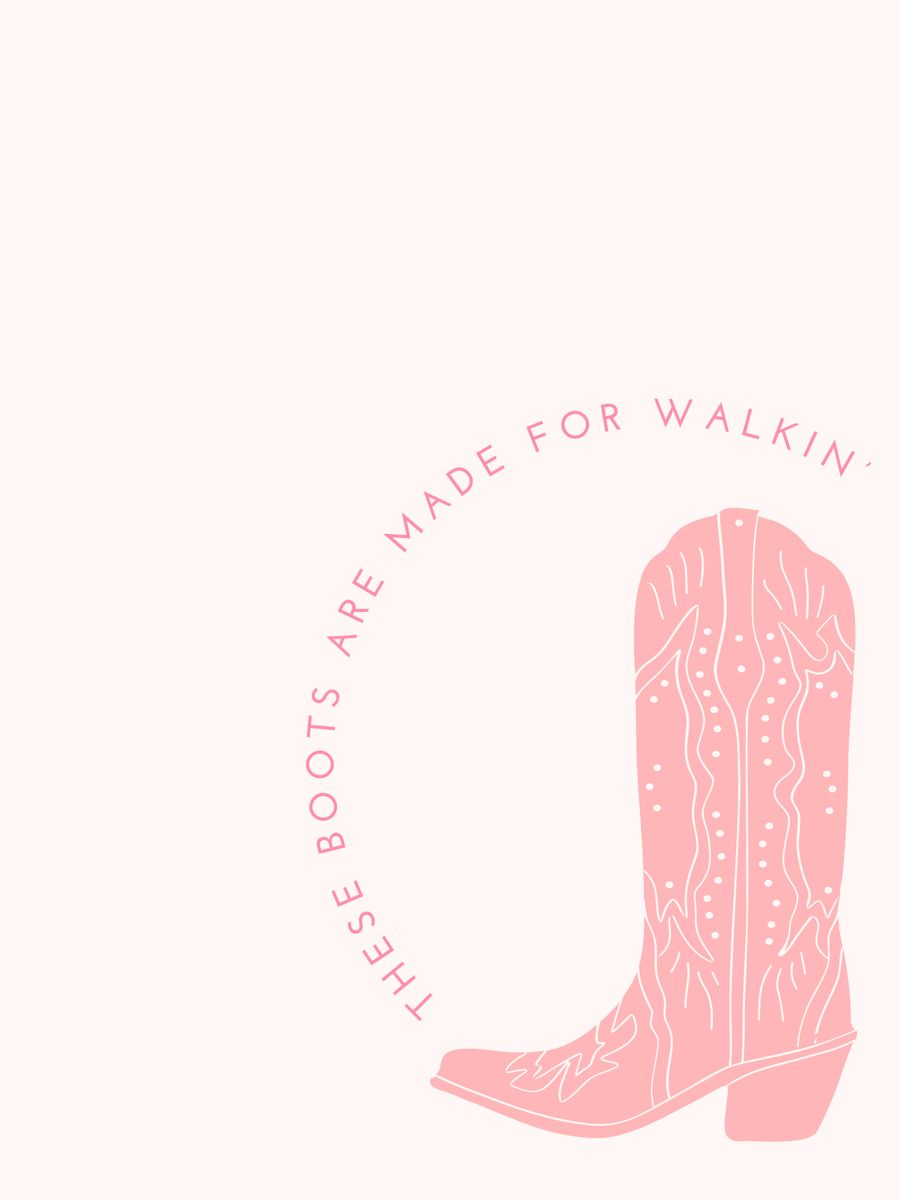 preppy pink cowgirl aesthetic wallpaper 0069