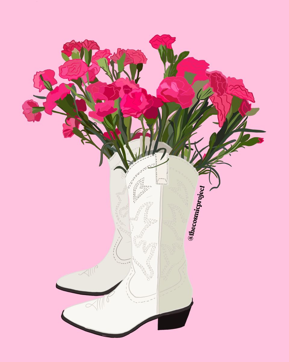 preppy pink cowgirl aesthetic wallpaper 0073