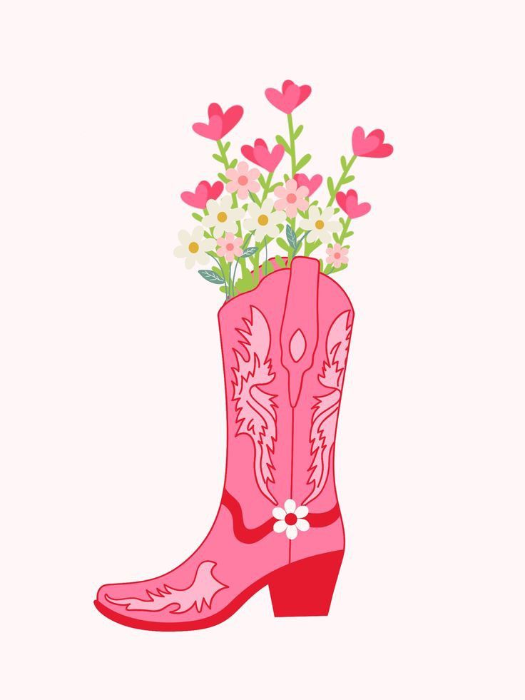 preppy pink cowgirl aesthetic wallpaper 0075