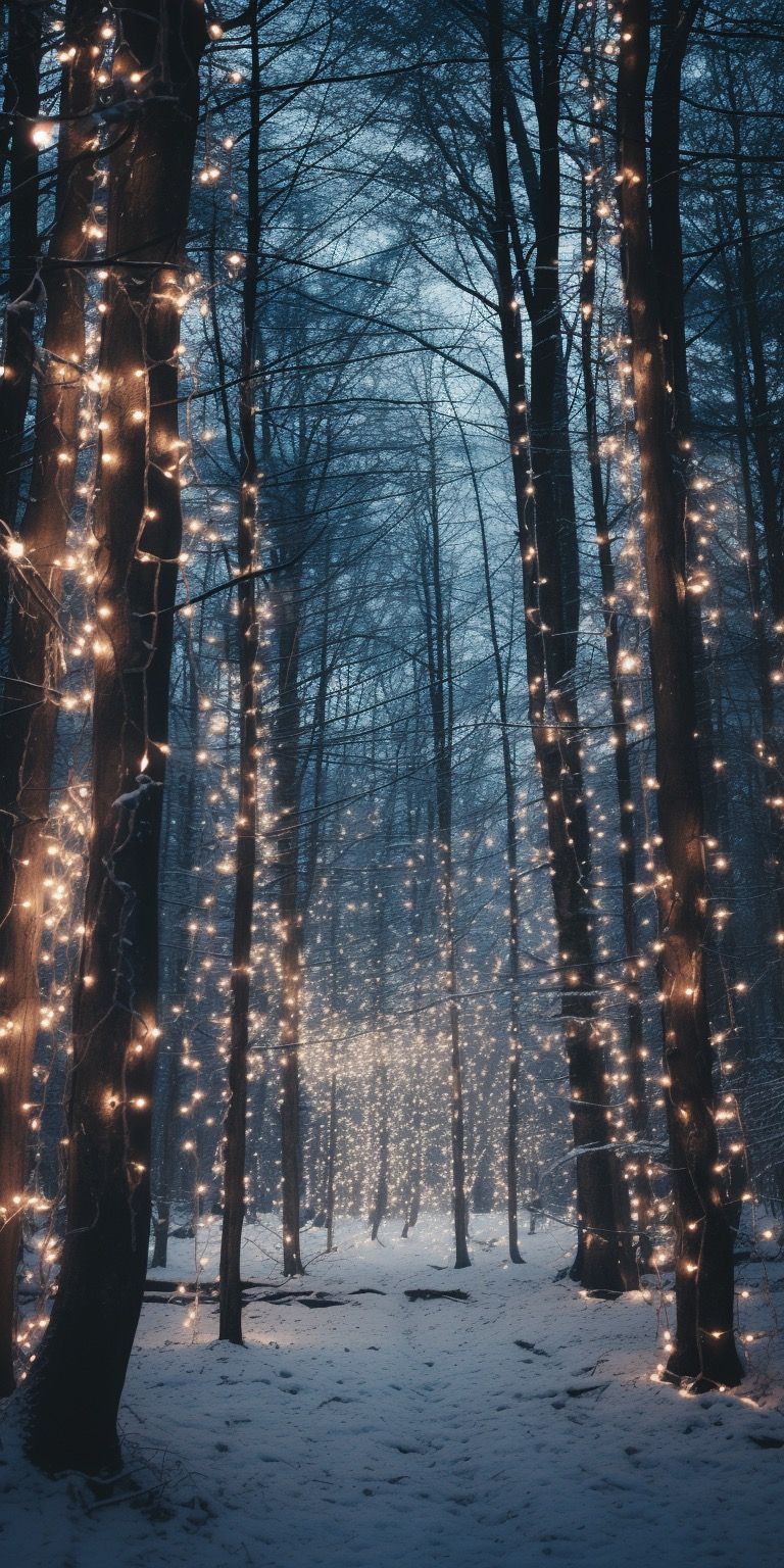 serene winter aesthetic wallpaper