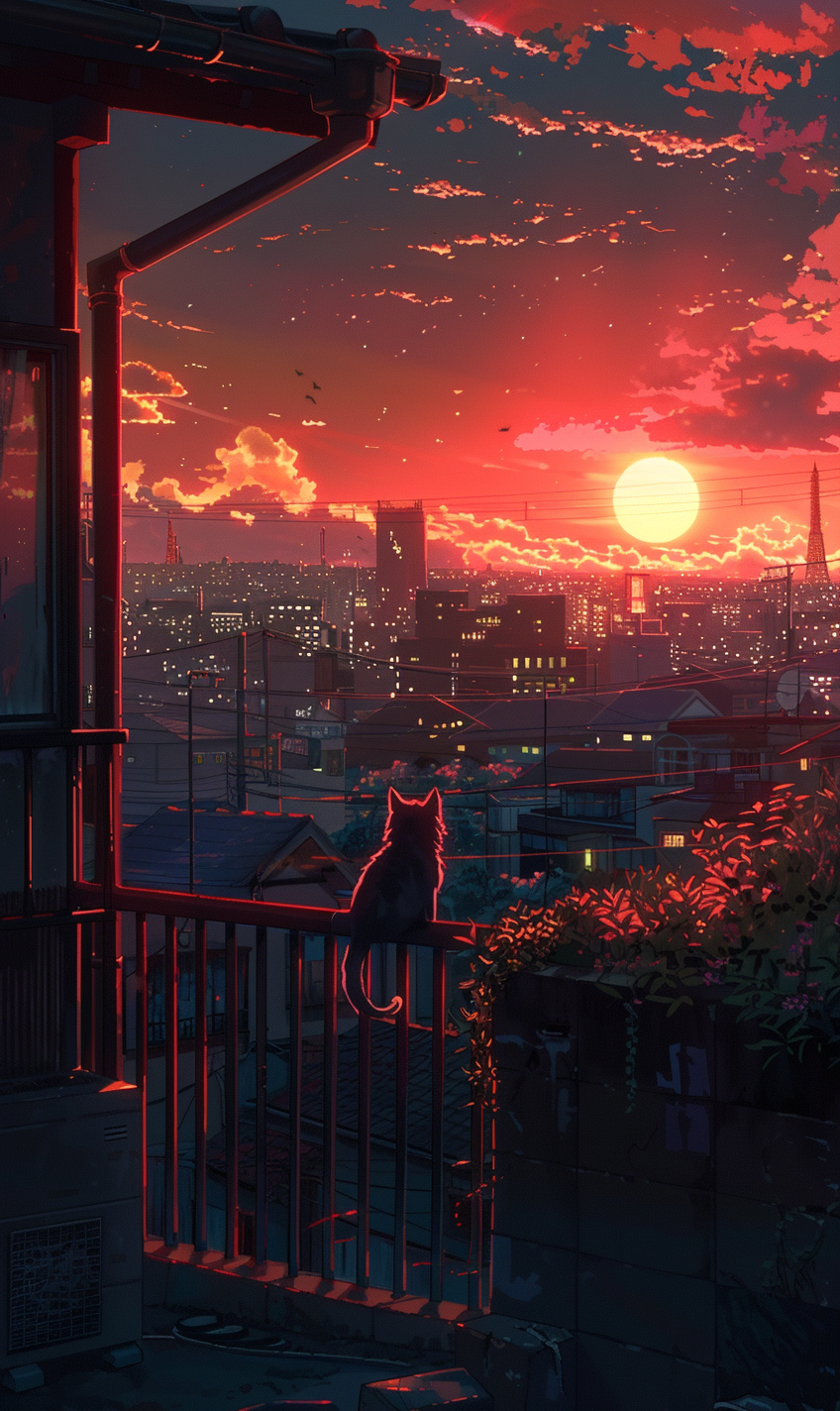 sunset aesthetic wallpaper 0092