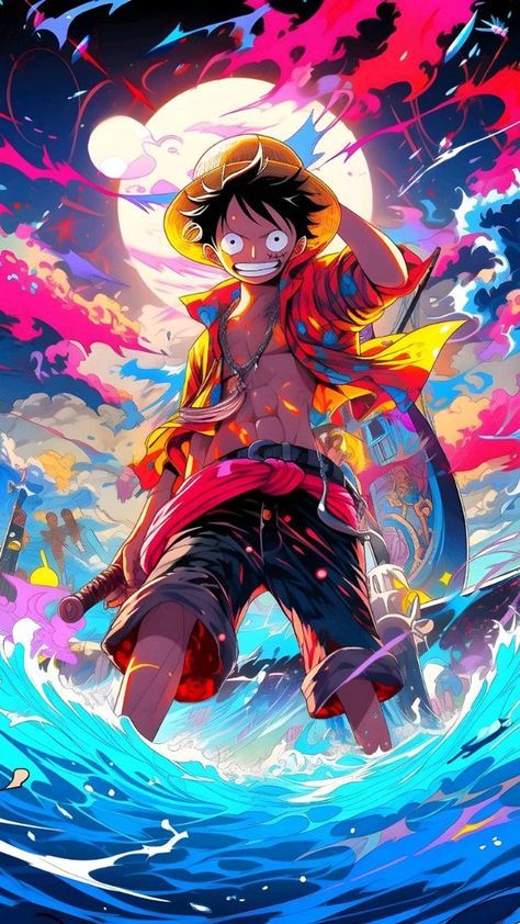 vibrant luffy-themed backgrounds