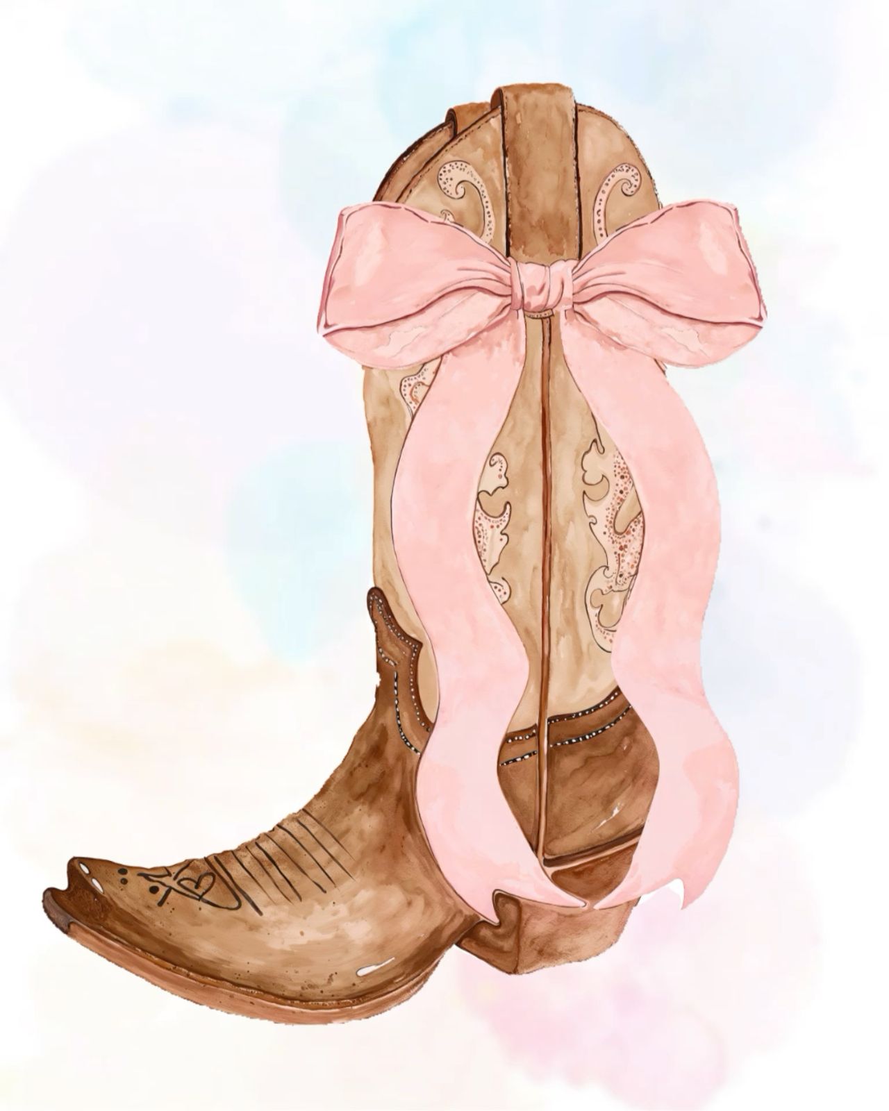 vibrant preppy pink cowgirl aesthetic wallpaper patterns