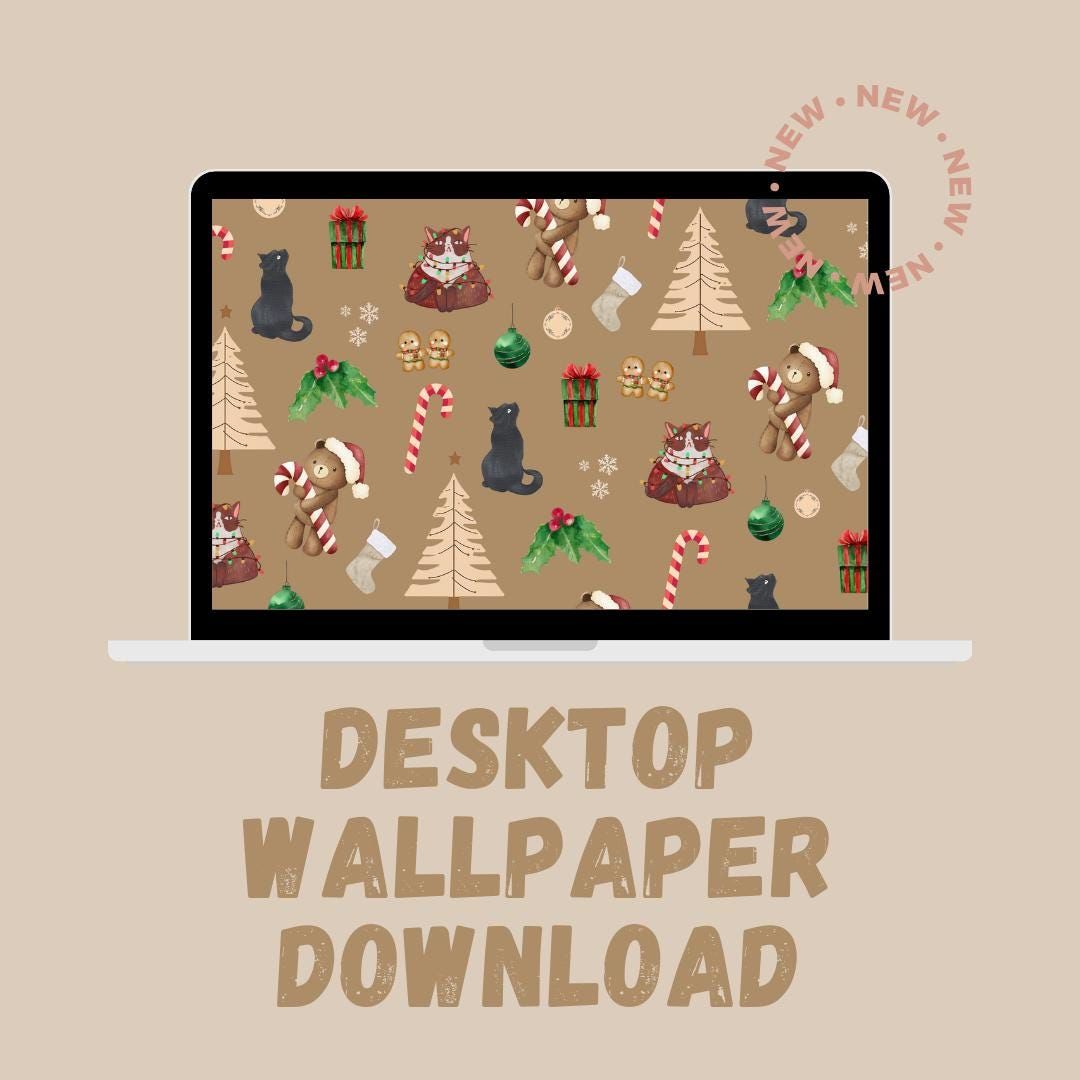 wintery cute Christmas desktop backgrounds